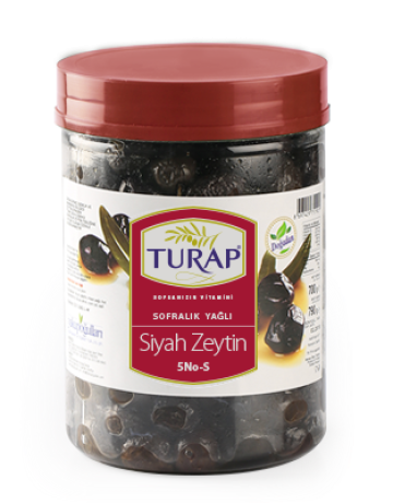 5.No S-Yağlı Sele Siyah Zeytin Pet