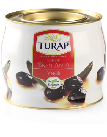 5.No XS-Yağlı Sele Siyah Zeytin Teneke